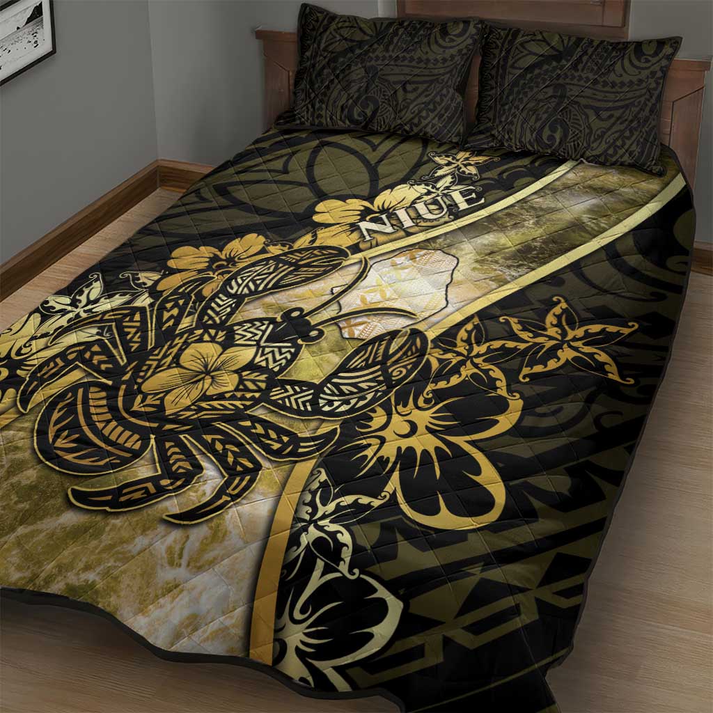 Niue Quilt Bed Set Niuean Crab Waves Style
