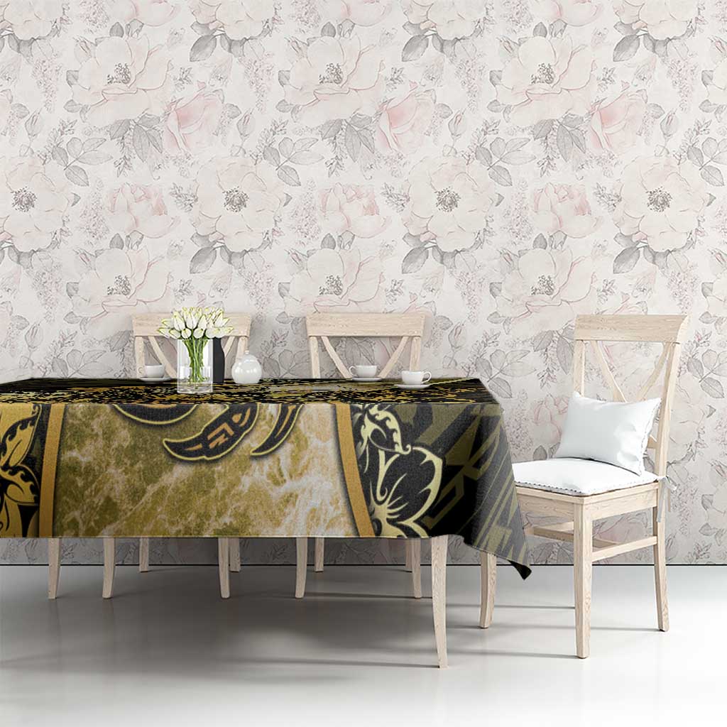 Niue Tablecloth Niuean Crab Waves Style