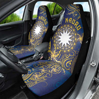 Nauru Car Seat Cover Hibiscus Polynesian Tribal Pattern