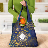 Nauru Grocery Bag Hibiscus Polynesian Tribal Pattern DT05 - Polynesian Pride