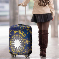 Nauru Luggage Cover Hibiscus Polynesian Tribal Pattern