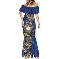 Personalised Nauru Mermaid Dress Hibiscus Polynesian Tribal Pattern DT05 - Polynesian Pride