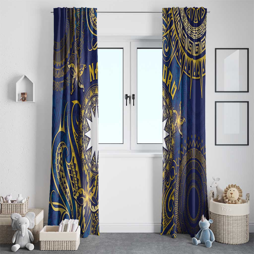 Nauru Window Curtain Hibiscus Polynesian Tribal Pattern DT05 - Polynesian Pride