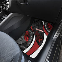 Aotearoa New Zealand Native Birds Map Car Mats Silver Fern Tribal Pattern DT05 - Polynesian Pride