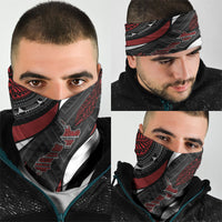 Aotearoa New Zealand Native Birds Map Neck Gaiter Silver Fern Tribal Pattern DT05 - Polynesian Pride