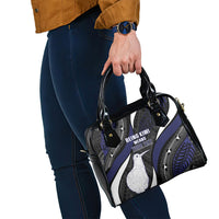 Personalised New Zealand Kiwi Shoulder Handbag Silver Fern Tribal Pattern DT05 - Polynesian Pride