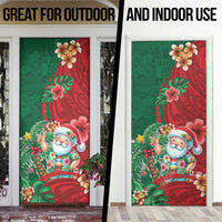 Hawaii Christmas Door Cover Mele Kalikimaka Funny Hawaiian Santa - Polynesian Pride