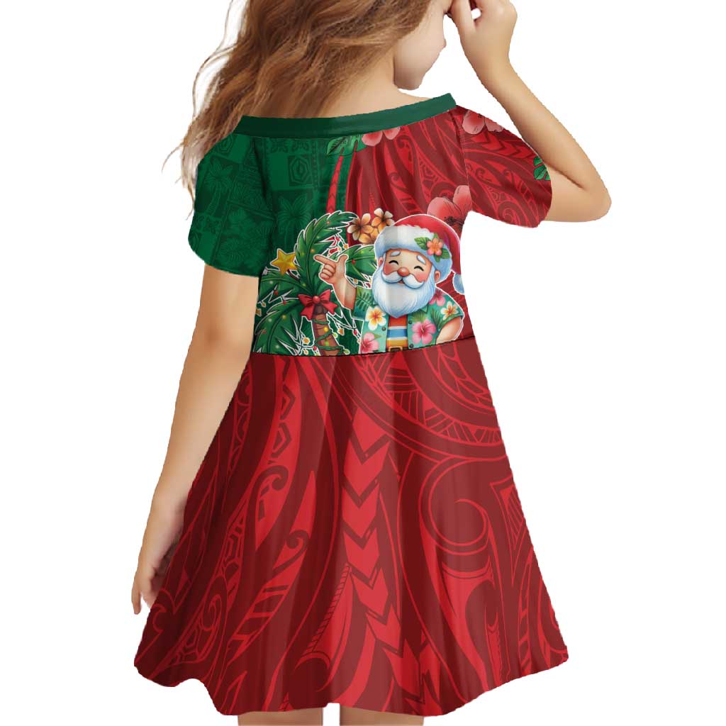 Hawaii Christmas Family Matching Off Shoulder Maxi Dress and Hawaiian Shirt Mele Kalikimaka Funny Hawaiian Santa - Polynesian Pride