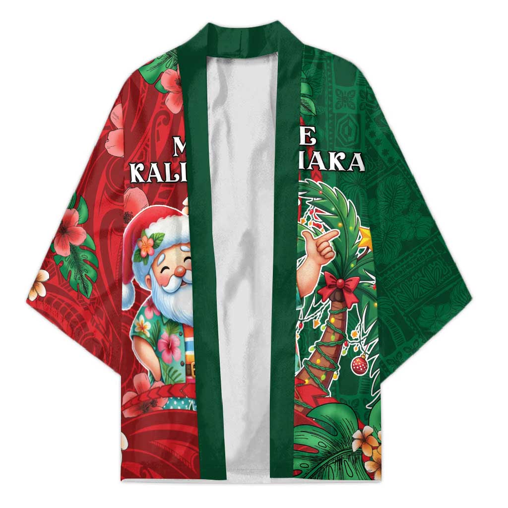 Hawaii Christmas Kimono Mele Kalikimaka Funny Hawaiian Santa - Polynesian Pride