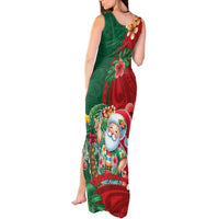Hawaii Christmas Tank Maxi Dress Mele Kalikimaka Funny Hawaiian Santa - Polynesian Pride