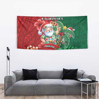 Hawaii Christmas Tapestry Mele Kalikimaka Funny Hawaiian Santa - Polynesian Pride
