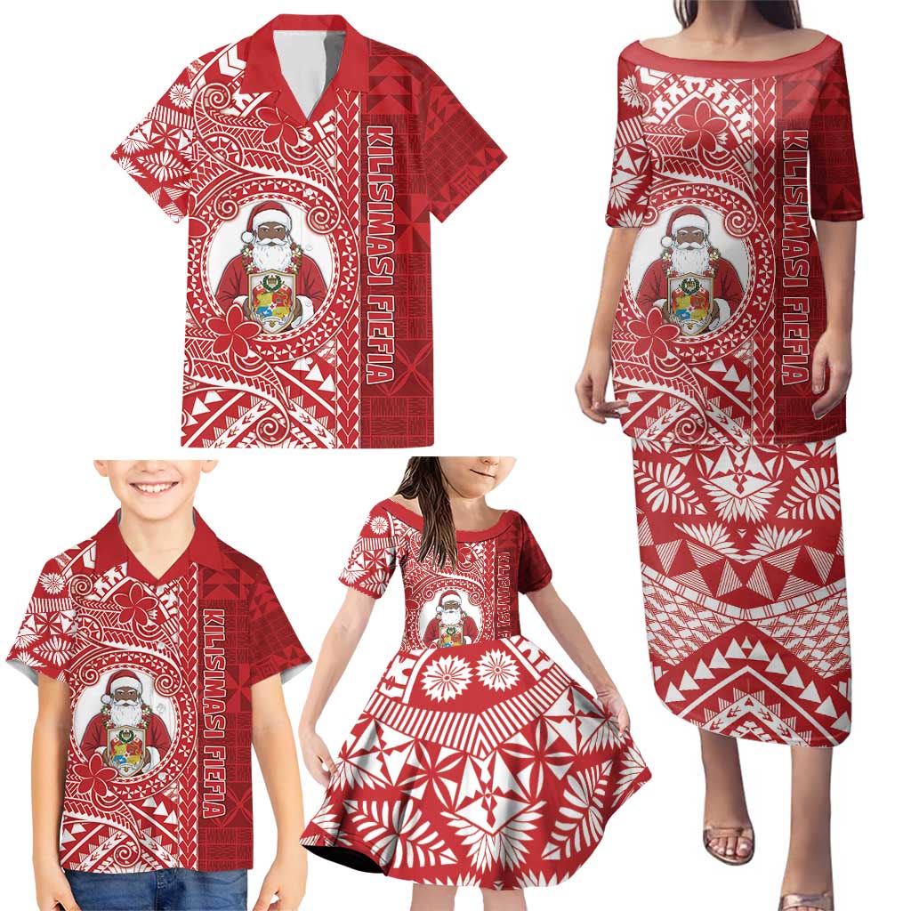 Tonga Christmas Family Matching Puletasi and Hawaiian Shirt Kilisimasi Fiefia - Polynesian Pride