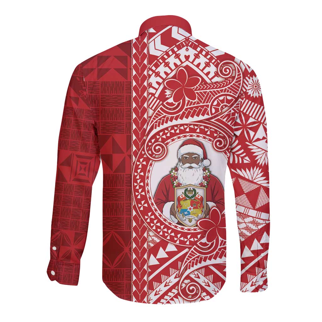 Tonga Christmas Long Sleeve Button Shirt Kilisimasi Fiefia - Polynesian Pride