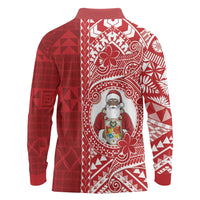 Tonga Christmas Long Sleeve Polo Shirt Kilisimasi Fiefia - Polynesian Pride