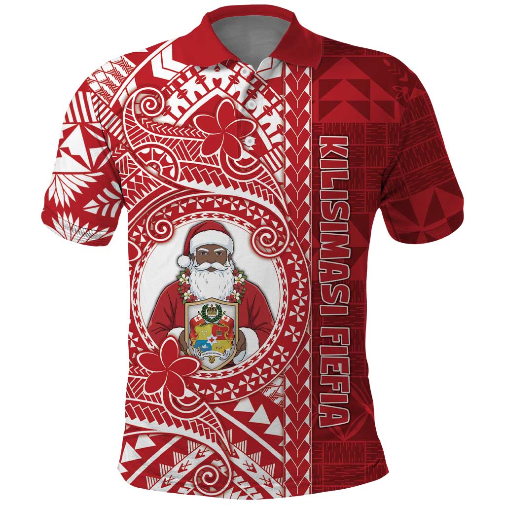 Tonga Christmas Polo Shirt Kilisimasi Fiefia - Polynesian Pride