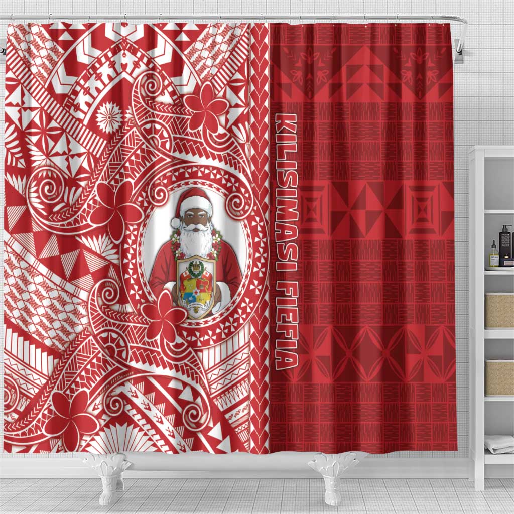 Tonga Christmas Shower Curtain Kilisimasi Fiefia - Polynesian Pride
