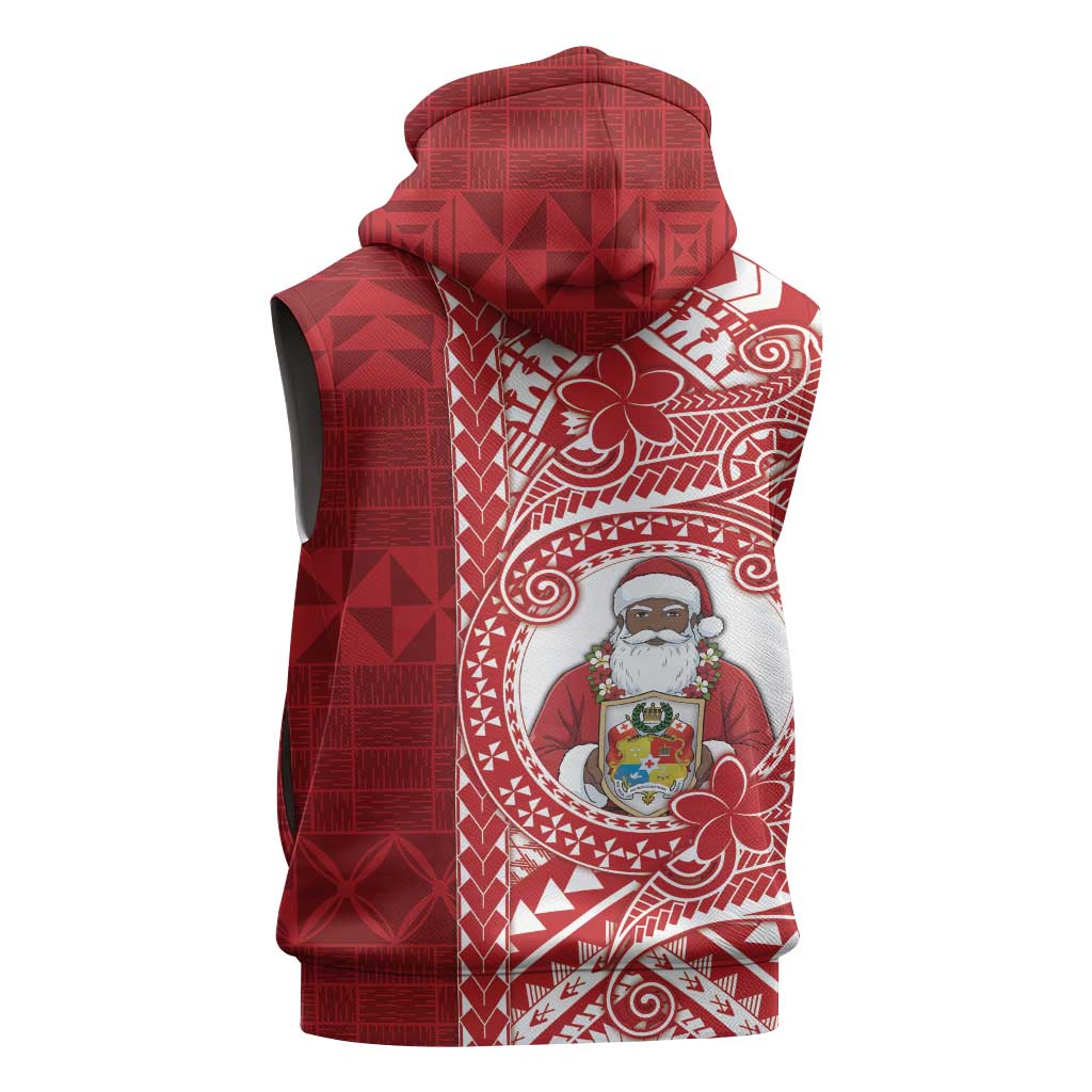 Tonga Christmas Sleeveless Zip Hoodie Kilisimasi Fiefia - Polynesian Pride