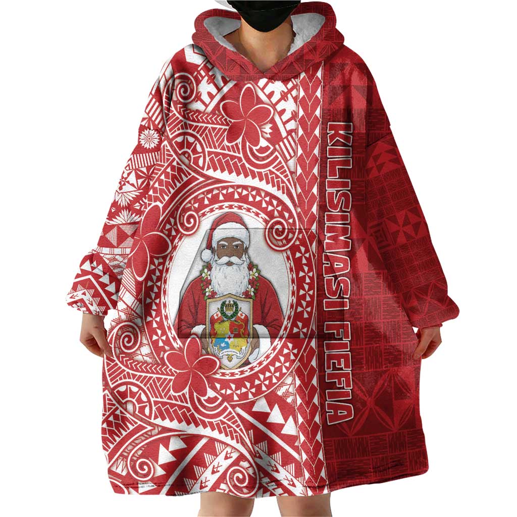 Tonga Christmas Wearable Blanket Hoodie Kilisimasi Fiefia - Polynesian Pride