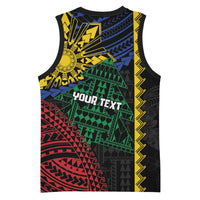 Personalised Philippines Christmas Basketball Jersey Xmas Tree Filipino Tribal Patterns DT05 - Polynesian Pride