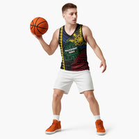 Personalised Philippines Christmas Basketball Jersey Xmas Tree Filipino Tribal Patterns DT05 - Polynesian Pride