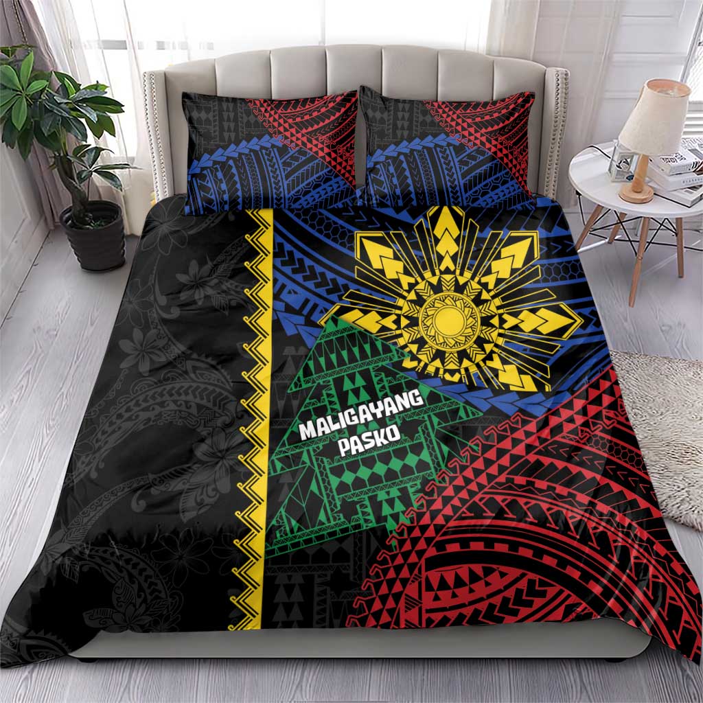 Philippines Christmas Bedding Set Xmas Tree Filipino Tribal Patterns DT05 - Polynesian Pride