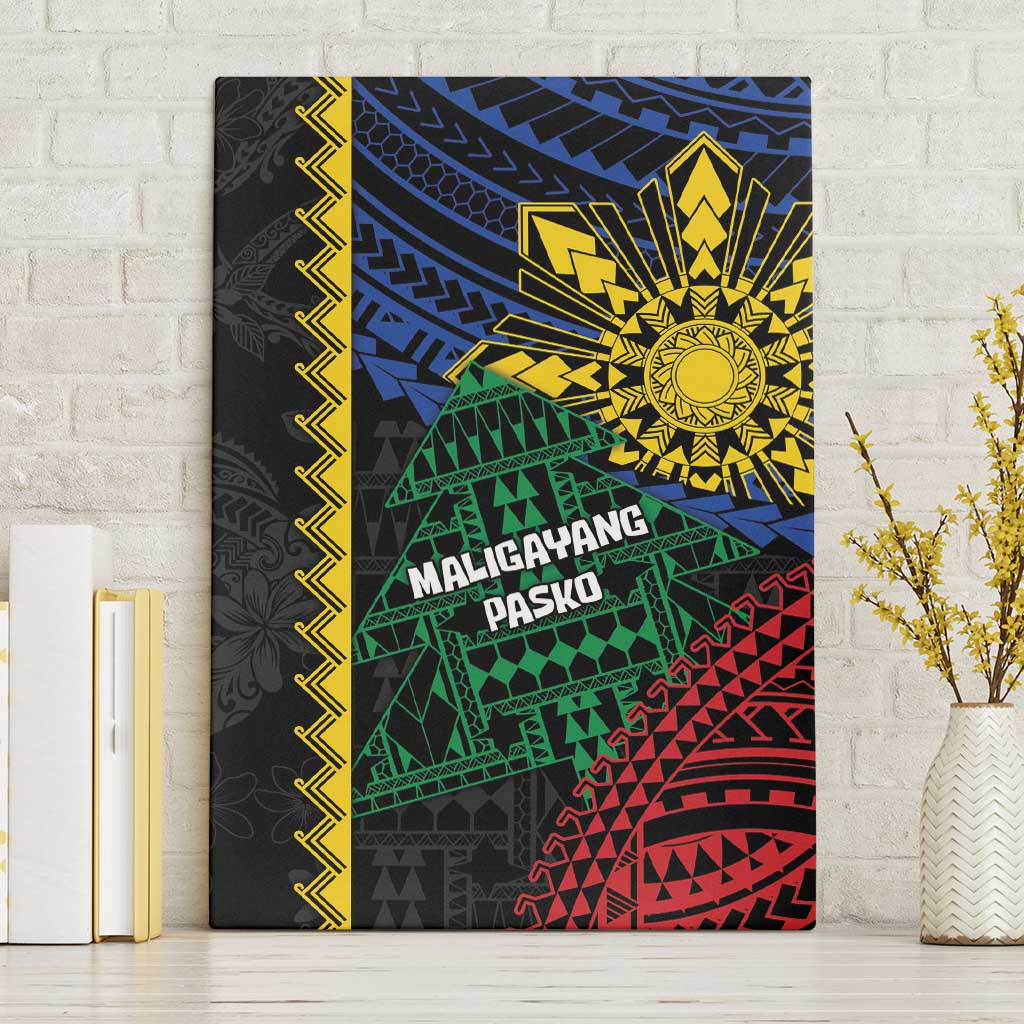 Philippines Christmas Canvas Wall Art Xmas Tree Filipino Tribal Patterns - Polynesian Pride