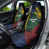 Philippines Christmas Car Seat Cover Xmas Tree Filipino Tribal Patterns - Polynesian Pride