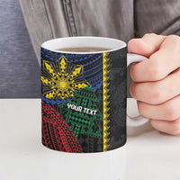 Personalised Philippines Christmas Ceramic Mug Xmas Tree Filipino Tribal Patterns DT05 - Polynesian Pride