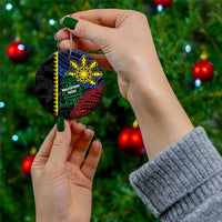 Personalised Philippines Christmas Ceramic Ornament Xmas Tree Filipino Tribal Patterns - Polynesian Pride
