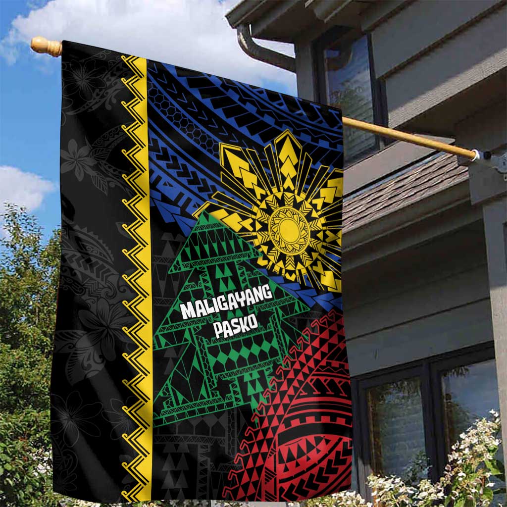 Philippines Christmas Garden Flag Xmas Tree Filipino Tribal Patterns DT05 - Polynesian Pride