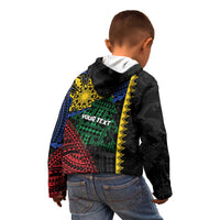 Personalised Philippines Christmas Kid Hoodie Xmas Tree Filipino Tribal Patterns - Polynesian Pride