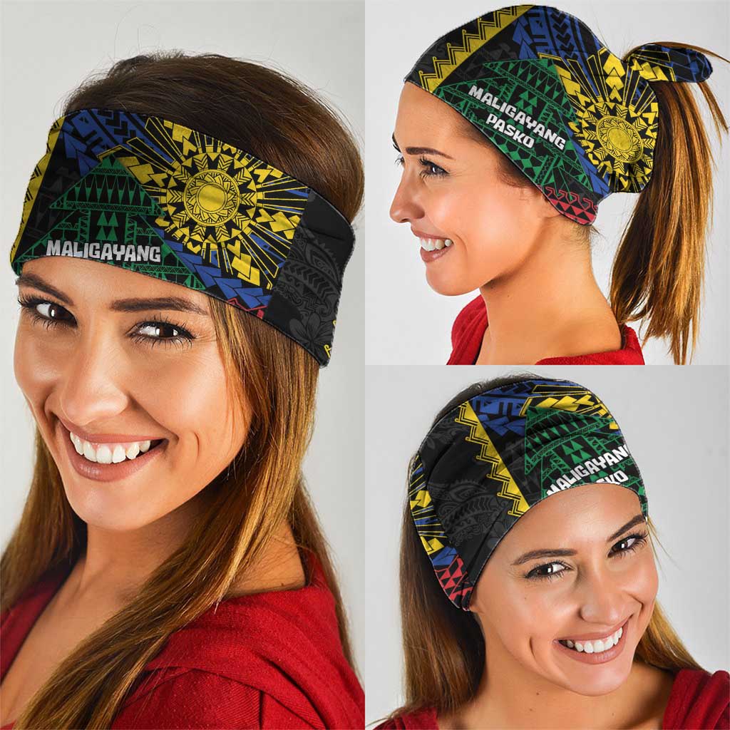 Philippines Christmas Neck Gaiter Xmas Tree Filipino Tribal Patterns - Polynesian Pride