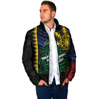 Personalised Philippines Christmas Padded Jacket Xmas Tree Filipino Tribal Patterns DT05 - Polynesian Pride