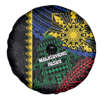 Philippines Christmas Spare Tire Cover Xmas Tree Filipino Tribal Patterns - Polynesian Pride