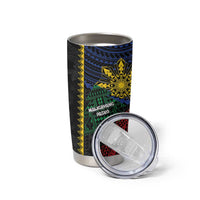 Personalised Philippines Christmas Tumbler Cup Xmas Tree Filipino Tribal Patterns DT05 - Polynesian Pride