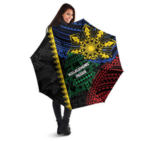 Philippines Christmas Umbrella Xmas Tree Filipino Tribal Patterns DT05 - Polynesian Pride