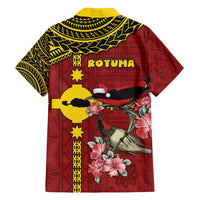 Rotuma Christmas Family Matching Summer Maxi Dress and Hawaiian Shirt Rotuma Myzomela Birds With Hibiscus Flowers - Polynesian Pride