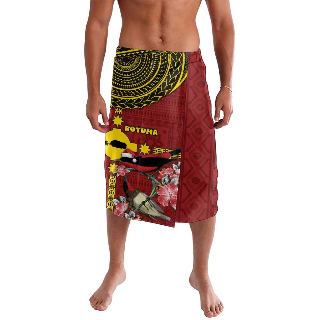 Rotuma Christmas Lavalava Rotuma Myzomela Birds With Hibiscus Flowers - Polynesian Pride