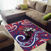 Samoa Gym Area Rug Muscle Samoan Tribal Waves DT05 - Polynesian Pride