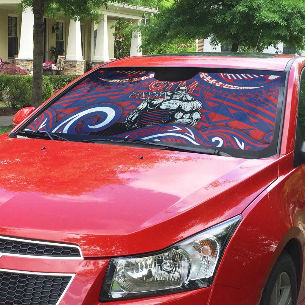 Samoa Gym Auto Sun Shade Muscle Samoan Tribal Waves DT05 - Polynesian Pride