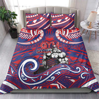 Samoa Gym Bedding Set Muscle Samoan Tribal Waves DT05 - Polynesian Pride