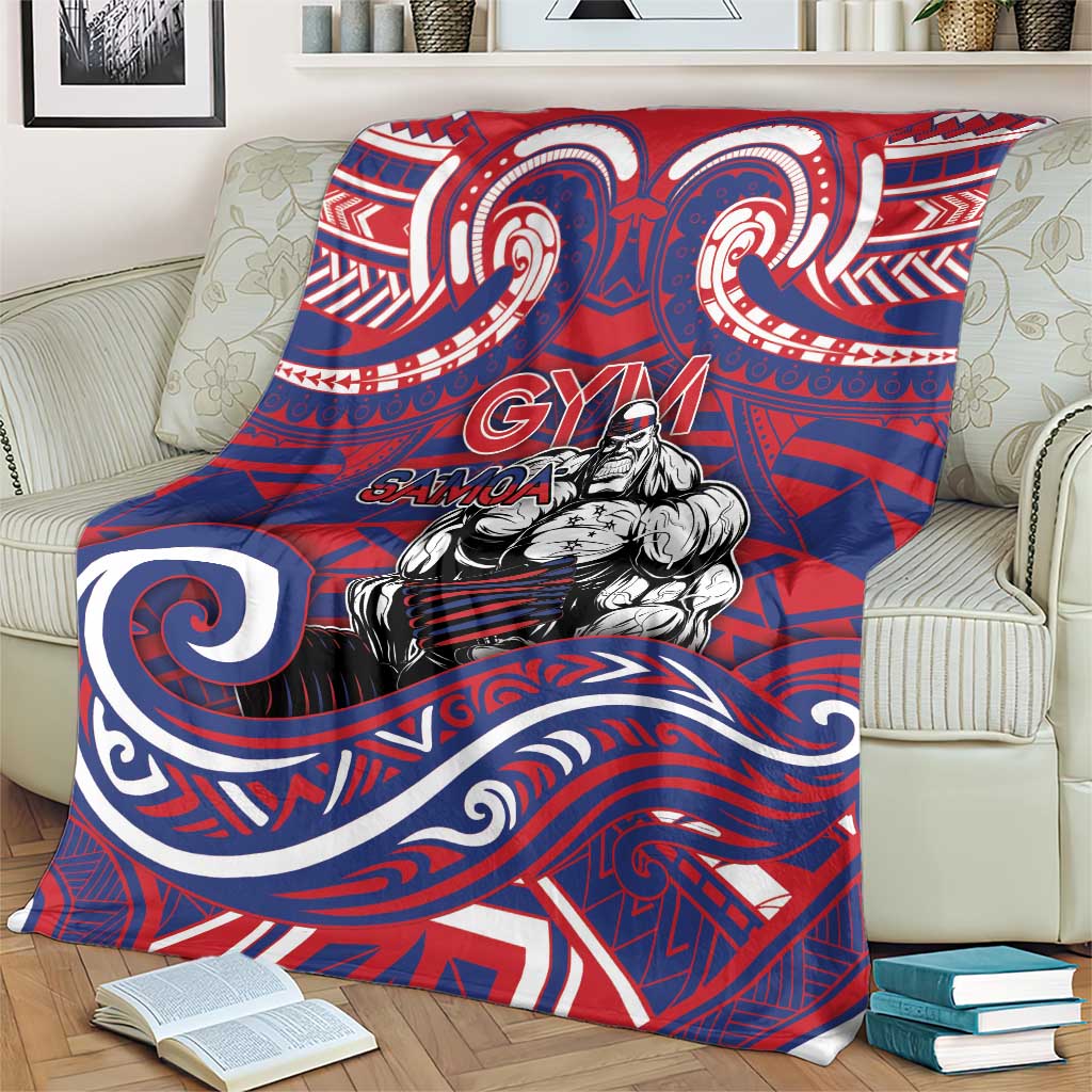 Samoa Gym Blanket Muscle Samoan Tribal Waves DT05 - Polynesian Pride