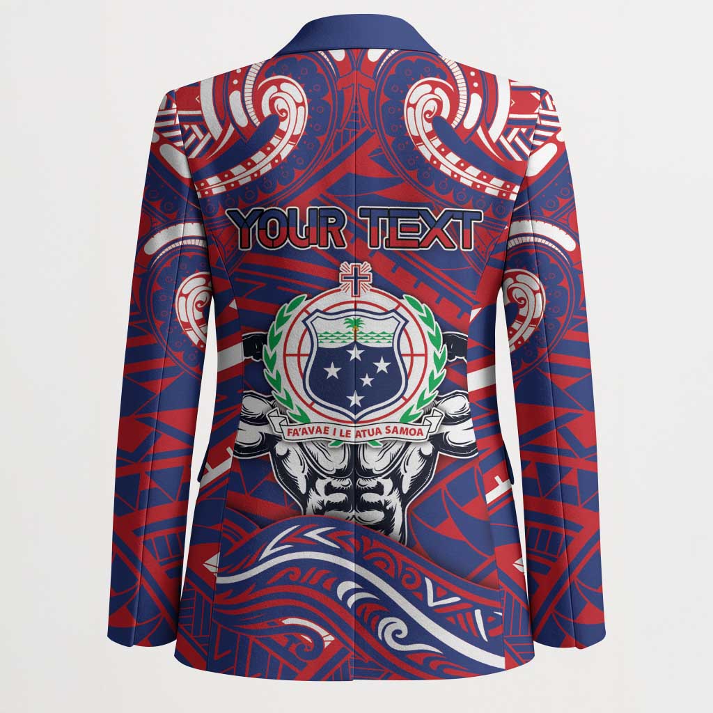 Personalised Samoa Gym Blazer Muscle Samoan Tribal Waves DT05 - Polynesian Pride
