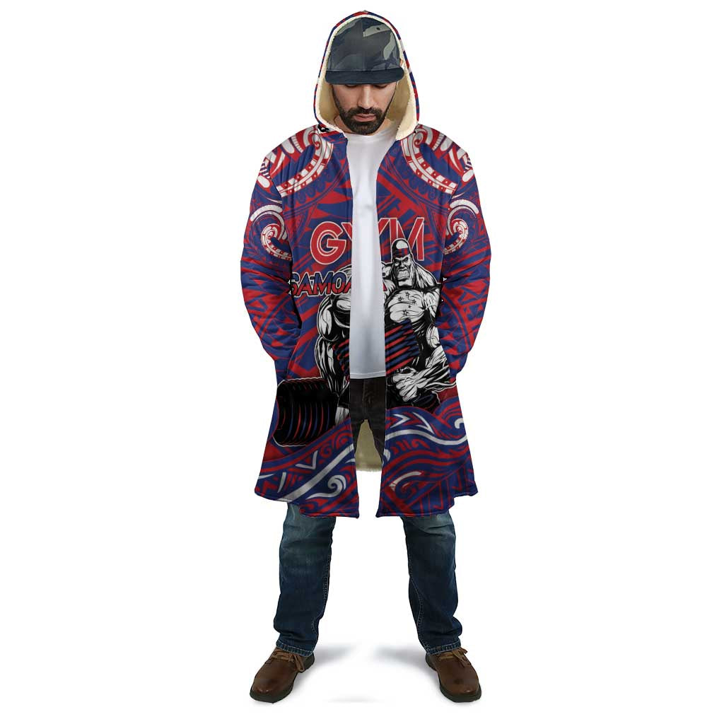 Personalised Samoa Gym Cloak Muscle Samoan Tribal Waves - Polynesian Pride