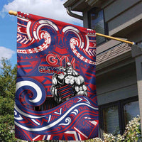 Samoa Gym Garden Flag Muscle Samoan Tribal Waves DT05 - Polynesian Pride