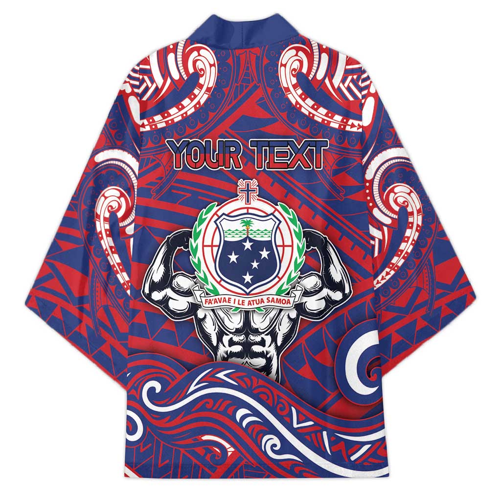 Personalised Samoa Gym Kimono Muscle Samoan Tribal Waves DT05 - Polynesian Pride