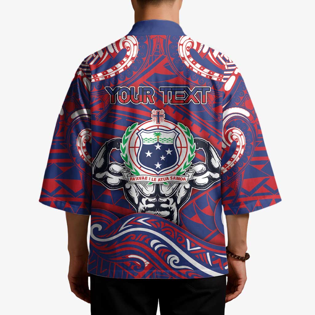 Personalised Samoa Gym Kimono Muscle Samoan Tribal Waves DT05 - Polynesian Pride