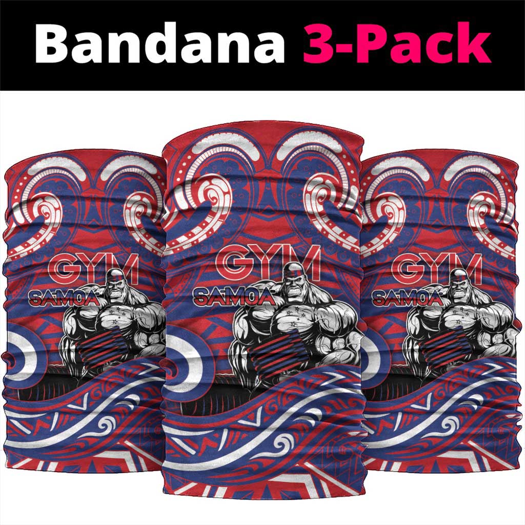 Samoa Gym Neck Gaiter Muscle Samoan Tribal Waves DT05 package One Size: 25*50cm Navy - Polynesian Pride