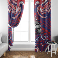 Samoa Gym Window Curtain Muscle Samoan Tribal Waves DT05 - Polynesian Pride