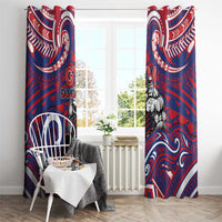 Samoa Gym Window Curtain Muscle Samoan Tribal Waves DT05 - Polynesian Pride